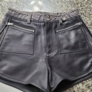 Diesel leather shorts